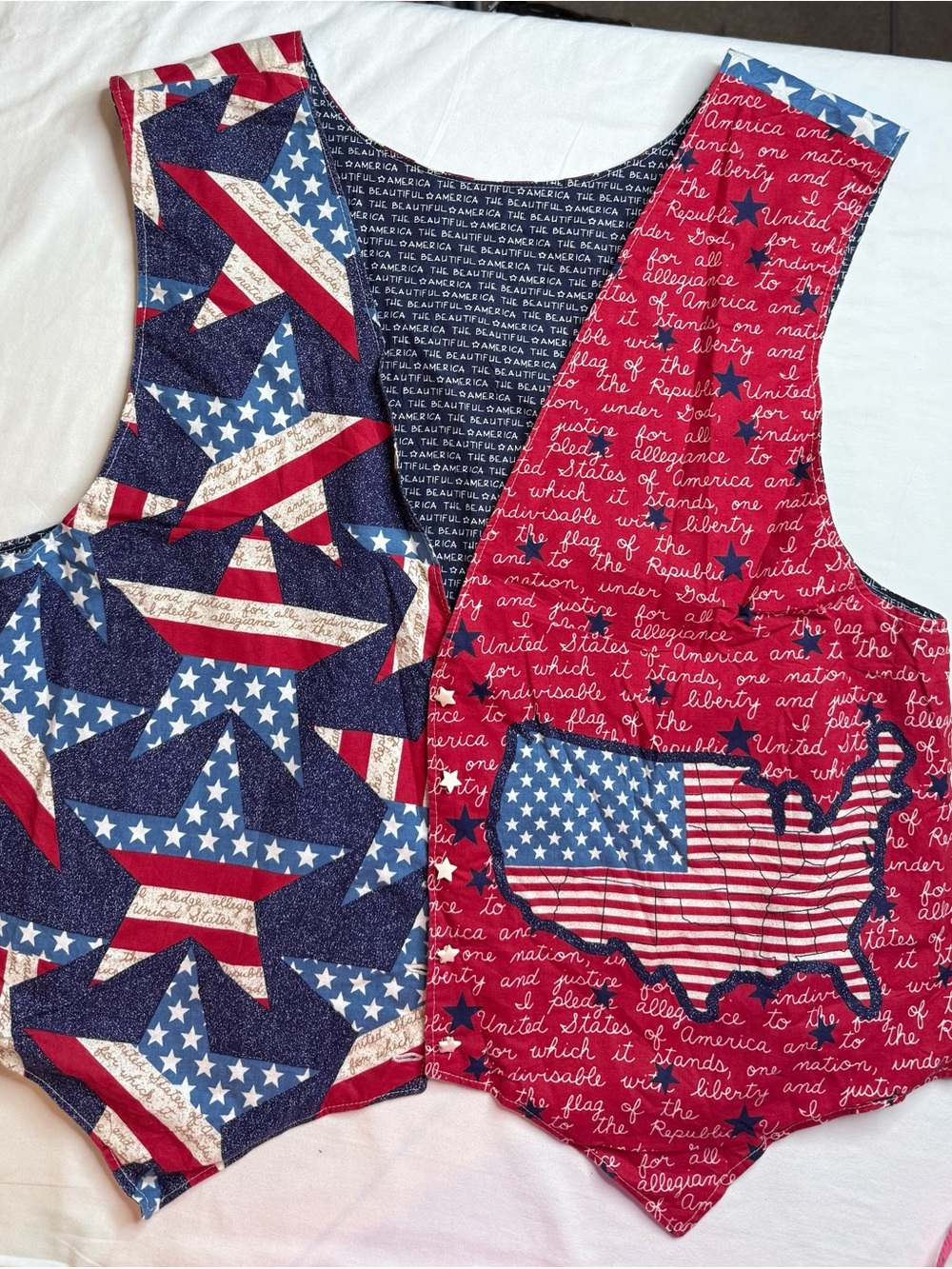Patriotic American Flag Rompers - Red, White & Blue